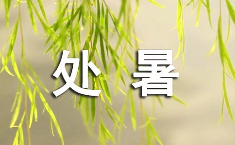 处暑节气教案(通用6篇)